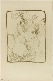 Bust of Mademoiselle Marcelle Lender, 1895, Henri de Toulouse-Lautrec, French, 1864-1901, France,