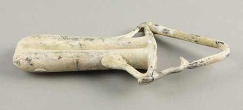 Cosmetic Container, 4th century AD, Ancient Mediterranean, Mediterranean Region, Glass, blown