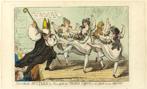 Durham Mustard Too Powerfull for Italian Capers, 1807, Isaac Cruikshank (English, 1764-1811),