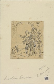 The Prisoner, n.d., Rodolphe Bresdin, French, 1825-1885, France, Pen and black ink, on tan tracing