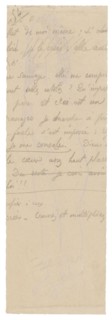 Fragment of Long Inscription, c. 1895, Paul Gauguin, French, 1848-1903, France, Graphite on cream