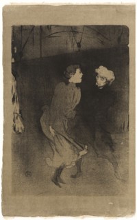Rehearsal at the Folies-Bergère—Emilenne D’Alençon and Mariquita, 1893, Henri de Toulouse-Lautrec,