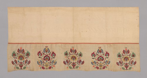 Bed Valance, 18th century, Greece, Northern Sporades Islands, Skíros, Skíros, Upper portion: