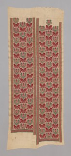 Panel (Half of a Bed Curtain), 17th century, Greece, Dodecanese Islands, Patmos, Pátmos, Linen,
