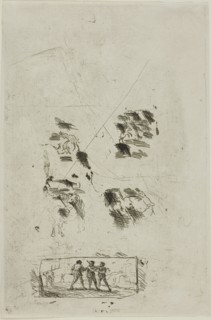 Study for a Scene with Brigands, c. 1633, Claude Lorrain, French, 1600-1682, France, Etching on