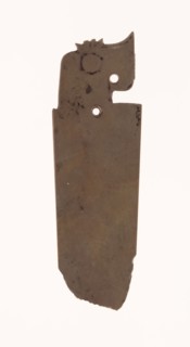 Dagger-Blade (ge), late Shang dynasty to Western Zhou dynasty, c. 1200–771 B.C., China, Jade, 2 5/8
