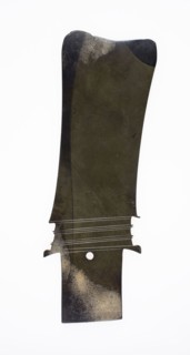 Blade, late Neolithic period to early Shang period, c. 2000/1000 B.C., China, Jade, 32.4 × 10.8 ×