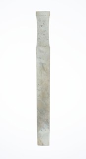 Handle-Shaped Jade, Shang or Western Zhou period, 2nd/early 1st millennium B.C., China, Jade, 9 3/4