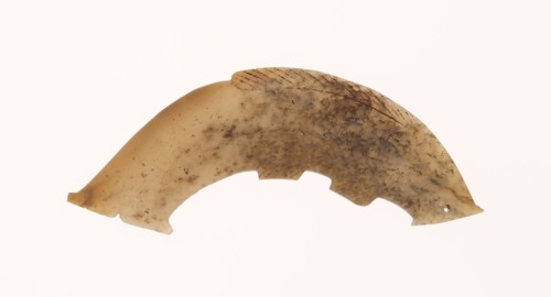 Fish Pendant, Western Zhou period, 11th/10th century B.C., China, Jade, 3 3/8 × 1 1/16 × 1/16 in.