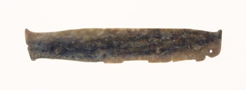Fish Pendant, Shang or Western Zhou period, 13th/10th century B.C., China, Jade, 4 3/4 × 7/8 × 1/16