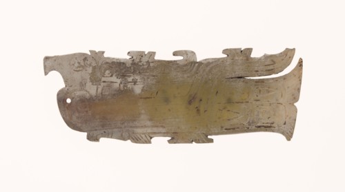 Bird Pendant, Western Zhou dynasty, 11th/10th century B.C., China, Jade, 8.1 × 3 × 0.3 cm (3 3/16 ×