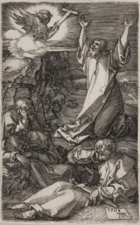 Agony in the Garden, from The Engraved Passion, 1508, published 1513, Albrecht Dürer, German,