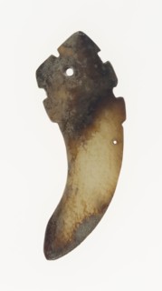 Pointed Pendant, Eastern Zhou period, 7th/6th century B.C., China, Jade, 3 × 1 × 1/8 in.