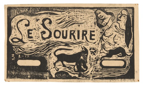 Fox, Busts of Two Women, and a Rabbit, headpiece for Le sourire, 1899/1900, Paul Gauguin, French,