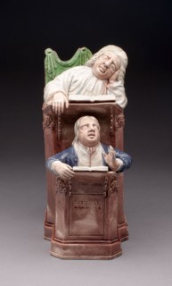 The Vicar and Moses, 1780/90, Ralph Wood, English, 1748-95, England, Lead-glazed earthenware, 24.1