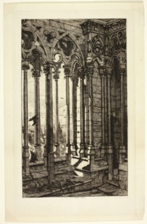 La galerie Notre-Dame, n.d., Charles Meryon, French, 1821-1868, France, Etching on paper, 277 × 163