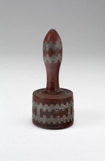 Mallet, 17th century, Germany, Hardwood and pewter inlay, L. 10.8 cm (4 1/4 in.)