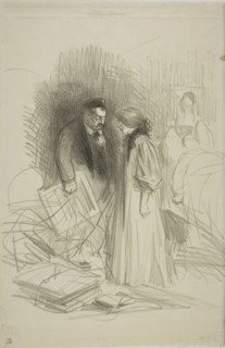 I don’t dare take them down yet…it would hurt him too much, c. 1892, Jean Louis Forain, French,