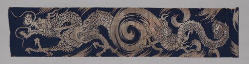 Tobari or Mizuhiki (Temple Banner), Meiji period (1868–1912), 1801/33, Japan, Silver brocade,