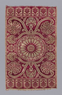 Cushion cover, 1601/25, Turkey, Bursa, Turkey, Silk, velvet, 108.3 x 65.2 cm (42 5/8 x 25 5/8 in.)