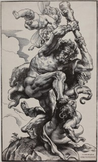 Hercules Slaying Envy, 1633/34, Christoffel Jegher (Flemish, 1596-1652/53), after Peter Paul Rubens
