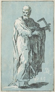 St. James Minor, 1739, Conte Anton Maria Zanetti, Italian, 1680–1767, Italy, Chiaroscuro woodcut in