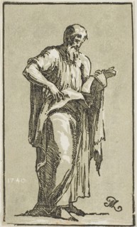 An Apostle, 1740, Conte Anton Maria Zanetti, Italian, 1680–1767, Italy, Chiaroscuro woodcut in