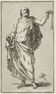 An Apostle, 1740, Conte Anton Maria Zanetti, Italian, 1680–1767, Italy, Chiaroscuro woodcut in gray