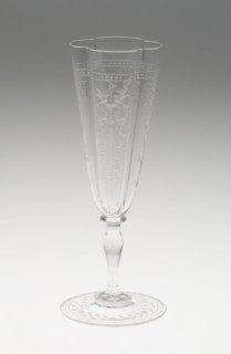 Champagne Flute, 19th century, J. & L. Lobmeyr, Austrian, founded 1822, Vienna, Glass, clear and