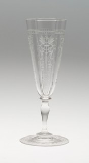 Champagne Flute, 19th century, J. & L. Lobmeyr, Austrian, founded 1822, Vienna, Glass, clear and