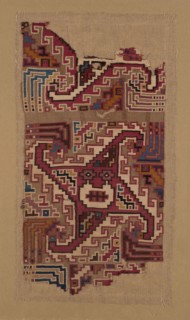 Fragment, A.D. 500/1000, Moche-Huari, Possibly Huarmey Valley, north-central coast, Peru, Peru,