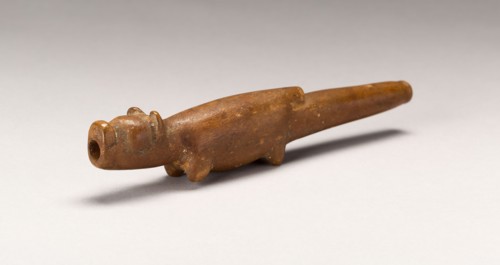 Long Tube, Possbly for Lime, in the Form of an Animal, A.D. 1450/1532, Inca, South coast or