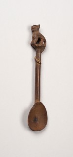 Spoon with Long-Tailed Puma on Handle, A.D. 1450/1532, Possibly Inca, South coast or southern