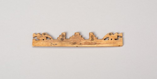 Balance-Beam Scale with Cut-Out Bird and Step Motifs, A.D. 500/1400, Possibly Nazca or Ica, South