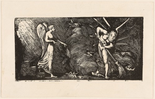 ‘The Man Sweeping the Interpreter’s Parlour,’ from Bunyan’s Pilgrim’s progress, 1820–22, William