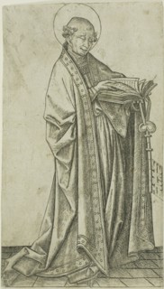St. Peter, n.d., Master E. S., German, active c. 1450-1467, Germany, Engraving in black on paper,