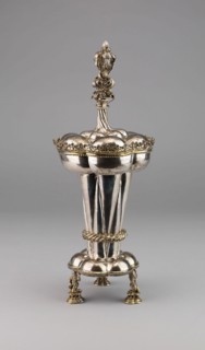 Beaker with Cover, c. 1500, German, Nuremburg or Augsburg, Germany, Parcel-gilt silver, H: 41.9 cm
