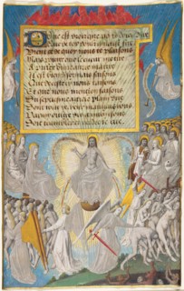 The Last Judgment from Les Sept Articles de la Foi by Jean Chappuis, c. 1470, Maître François,