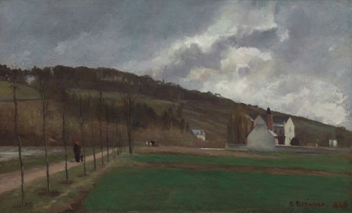 The Banks of the Marne in Winter, 1866, Camille Pissarro, French, 1830-1903, France, Oil on canvas,
