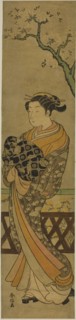 Courtesan Parading Beneath Cherry Tree, c. 1769/70, Suzuki Harunobu ?? ??, Japanese, 1725 (?)-1770,