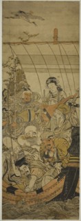 The Treasure Ship, c. 1778, Kitao Shigemasa, Japanese, 1739-1820, Japan, Color woodblock print,