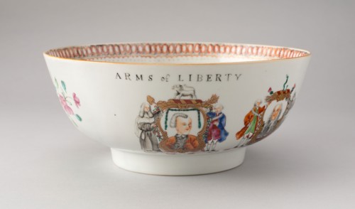 Punch Bowl, c. 1769, China, Qianlong reign, Chinese, made for the American market, China,