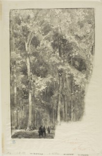 Morning, Crossroads of the Forts de Marlotte, 1889, Louis Auguste Lepère, French, 1849-1918,