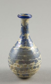 Vase, 1st century AD, Roman, Italy, Glass, blown technique, 8.6 × 4.8 × 4.8 cm (3 3/8 × 1 7/8 × 1
