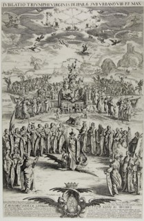 The Triumph of the Virgin, 1624, Jacques Callot, French, 1592-1635, France, Etching on paper, 554 ×