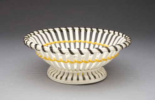 Basket, 1780/90, E. Mayer Pottery, English, Hanley, Staffordshire, Staffordshire, Lead-glazed