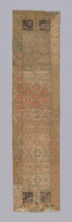 Ôhi (Stole), late Edo period (1789–1868)/ Meiji period (1868–1912), 19th century, Japan, brocaded,