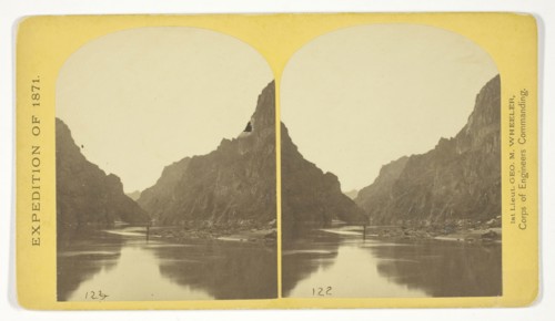 View across Black Cañon. The grand walls in perspective, 1871, Timothy O’Sullivan (American, born