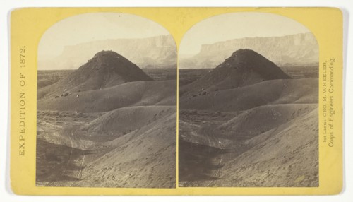 The Vermillion Cliff, a typical plateau edge, as seen from Jacobs Pool, Arizona. From its top a