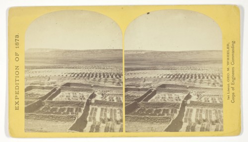 Gardens surrounding the Indian Pueblo of Zuni, in which are raised a variety of vegetables, such as